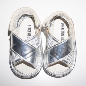 My First Bikkembergs Baby Girl Soccer Sandal Silver EU17